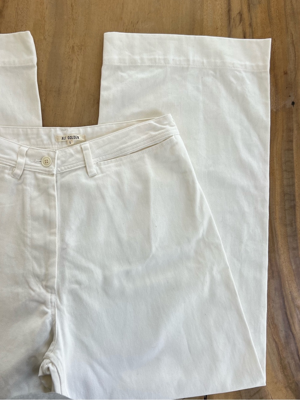 NWOT Ali Golden White Pants 100% cotton - Picture 4 of 10